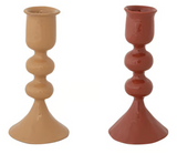 Hazel Mazel 26 HM0551x Enameled Cast Iron Taper Holder - 2 Colors