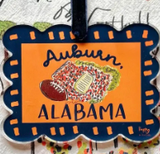 Happy by Rachel 26 ORN-ACR-xx Acrylic Scallop Stadium Ornament - 4 Schools