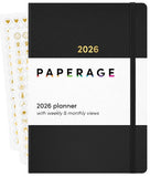 Paperage 26 8093x Undated Casebound Planner - 2 Colors
