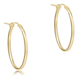 eNewton Design 26 EOVG1Hx Oval Gold 1" Hoop - 2 Styles