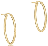 eNewton Design 26 EOVG1Hx Oval Gold 1" Hoop - 2 Styles