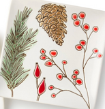 Certified Intl 26 44859-x Festive Blooms Canape Plate 6in - 4 Styles
