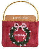 Mud Pie 26 1989811111xx Needlepoint Gift Card Pouch - 2 Styles
