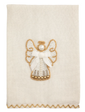 Mud Pie 26 42170355x White Christmas Embroidery Towel - 3 Styles