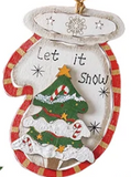Transpac 26 Y6676x Plywood Christmas Ornaments - 24 Styles