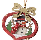 Transpac 26 Y6676x Plywood Christmas Ornaments - 24 Styles
