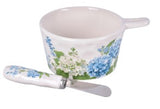 Temp-tations 26 TR00110-xx 10oz Dip Bowl with Spreader - 5 Styles
