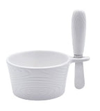 Temp-tations 26 TR00110-xx 10oz Dip Bowl with Spreader - 5 Styles