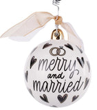 Glory Haus 26 20173403 Merry and Married Heart Ornament