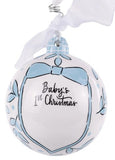 Glory Haus 26 20183413 Blue Bowtie 1st Christmas Ornament