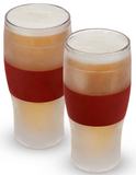 True Brands 26 11978 HOST Beer FREEZE Cooling Cup, Set of 2 - Red