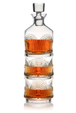 True Brands 26 11279 VISKI Deco Beau 3-Piece Crystal Stacking Decanter