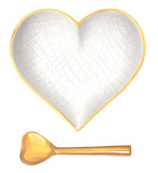 Inspired Generations 26 10198xx Happy Heart Dish with Spoon - 5 Styles