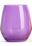 Pop Design 26 JEWEL-STEMLESSxx Unbreakable Acrylic Stemless Wine Glasses, 16oz