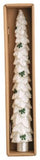 Mud Pie 26 49800350xx White Christmas Taper Candle - 4 Styles