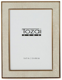 Two's Company 26 MKC001xx Astor Cream Shagreen Photo Frame - 2 Sizes