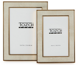 Two's Company 26 MKC001xx Astor Cream Shagreen Photo Frame - 2 Sizes