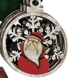 Transpac 26 TC04913x Plywood Laser Cut Ornaments - 6 Styles
