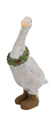 Transpac 26 TC05022x Resin Ducks w/Wreaths - 2 Sizes