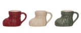 Transpac 26 TC01653x Knit Stocking Mug - 3 Colors