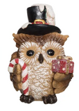 Transpac 26 TC02582x Resin Owl Christmas Critter - 4 Styles