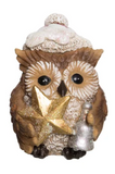 Transpac 26 TC02582x Resin Owl Christmas Critter - 4 Styles