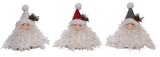 Transpac 26 TC03361x Plush Cottage Santa Heads - 3 Colors