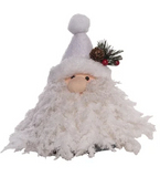 Transpac 26 TC03361x Plush Cottage Santa Heads - 3 Colors