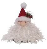 Transpac 26 TC03361x Plush Cottage Santa Heads - 3 Colors