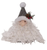 Transpac 26 TC03361x Plush Cottage Santa Heads - 3 Colors