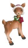 Transpac 26 Y7680 Resin Deer w/Santa Hat - 3 Styles