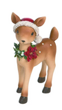 Transpac 26 Y7680 Resin Deer w/Santa Hat - 3 Styles