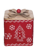 Transpac 26 TC01836x Metal Embossed Design Christmas Box - 3 Sizes
