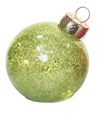 Transpac 26 TC04076x Glass Light Up Glitter Ornament - 3 Styles
