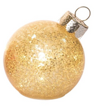 Transpac 26 TC04076x Glass Light Up Glitter Ornament - 3 Styles