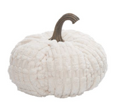 Transpac 26 TH01733x Plush Velvet Neutral Pumpkin 8in - 3 Colors