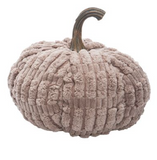 Transpac 26 TH01733x Plush Velvet Neutral Pumpkin 8in - 3 Colors