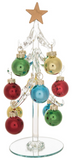 Transpac 26 Y9461x Glass Tree w/Mini Ornament - 2 Styles