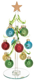 Transpac 26 Y9461x Glass Tree w/Mini Ornament - 2 Styles