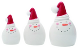 Transpac 26 Y7800x Dolomite Pom Pom Hat Snowman Decor - 3 Sizes
