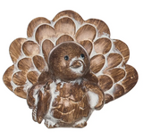 Transpac 26 TH00953x Resin White-Washed Turkey Figure - 3 Styles