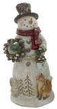 Transpac 26 TC04068 Resin Forest Snowman Figure - 2 Styles