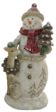 Transpac 26 TC04068 Resin Forest Snowman Figure - 2 Styles