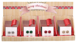 Transpac 26 Y6939 Christmas Bow Earrings - 4 Colors