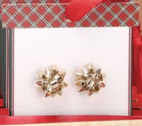 Transpac 26 Y6939 Christmas Bow Earrings - 4 Colors