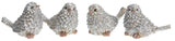 Transpac 26 X9213x Resin Silver Holiday Bird - 4 Styles