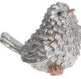 Transpac 26 X9213x Resin Silver Holiday Bird - 4 Styles