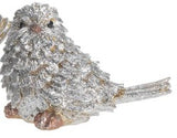 Transpac 26 X9213x Resin Silver Holiday Bird - 4 Styles