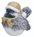 Transpac 26 TC06406 Resin Winter Birds Gold Hats - 2 Styles