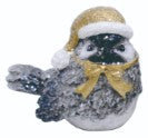 Transpac 26 TC06406 Resin Winter Birds Gold Hats - 2 Styles